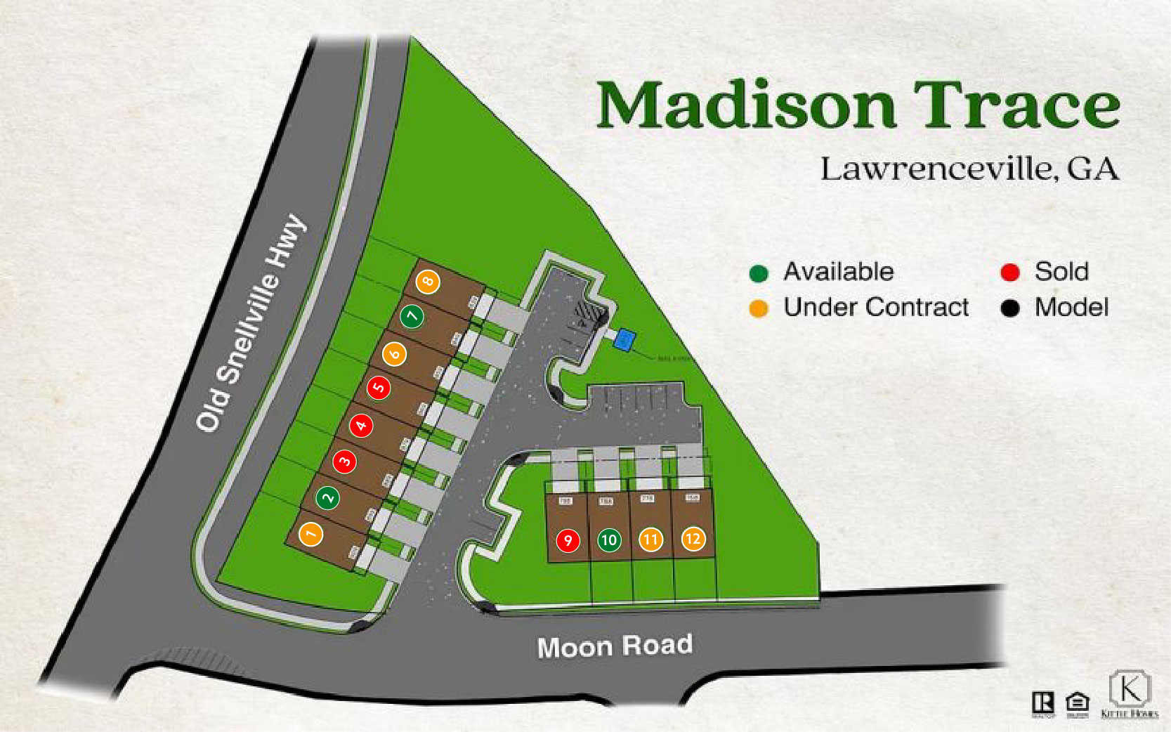 Madison Trace Updated Site Plan | August 2023 | Kittle Homes